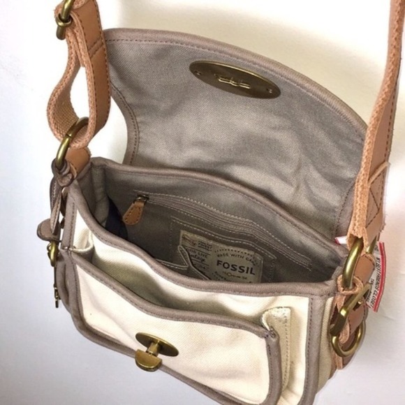 Fossil #54 crossbody bag safari boho style in EUC - Picture 5 of 10